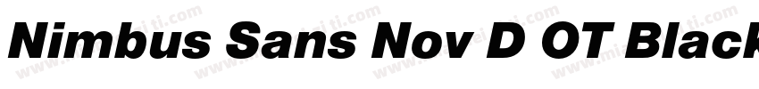 Nimbus Sans Nov D OT Black Regular字体转换